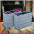Stomo Dori Multi-Purpose Stackable Drawer Organizer For Home | Ash - Set of 8